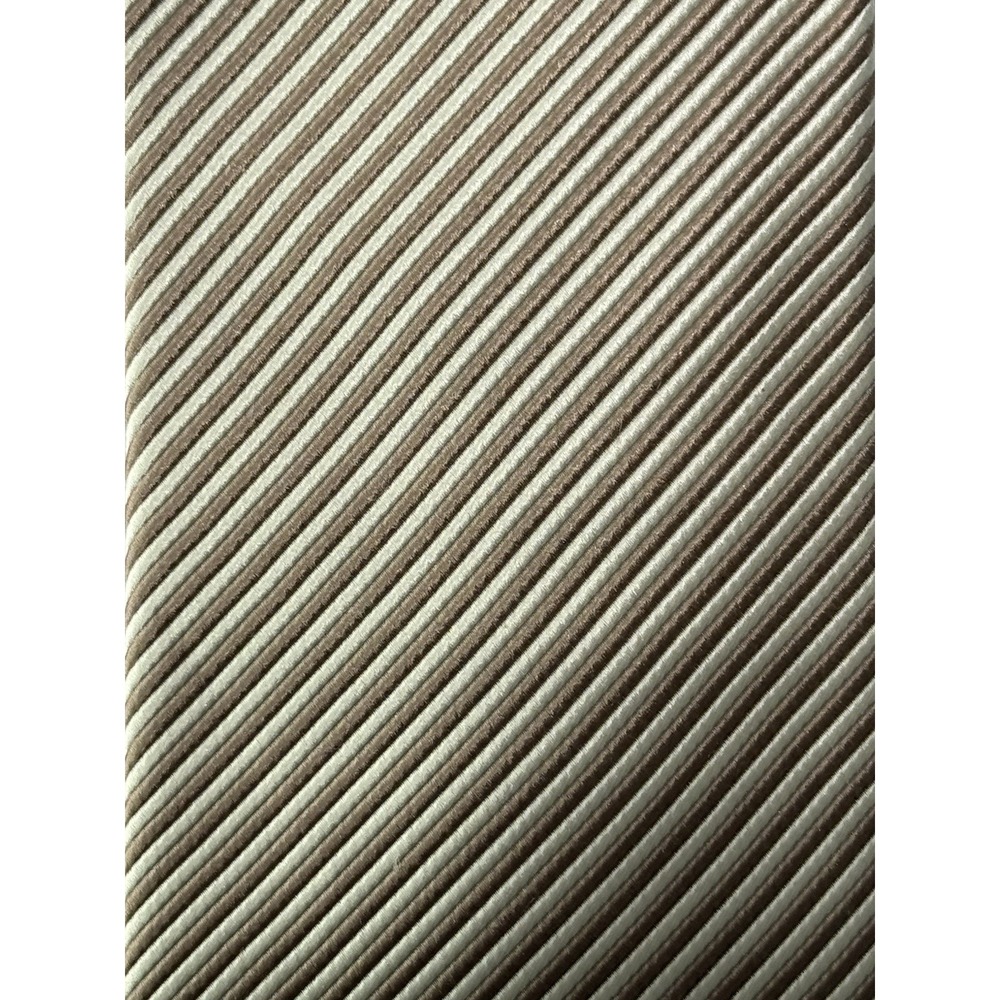 NWT ROBERT TALBOTT 100% Silk Tie Cream/Beige Striped - Made In USA - EUC - Picture 12 of 12